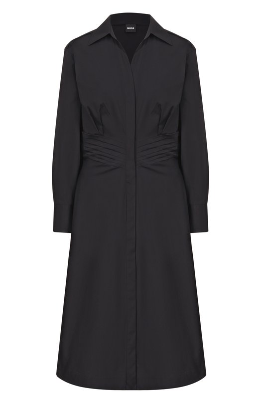 Хлопковое платье BOSS 50553673 Чёрный 50553673