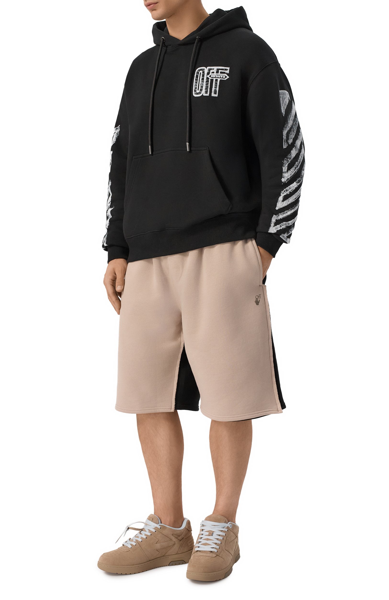 Хлопковые шорты OFF-WHITE разноцветного цвета по цене 51300 руб., арт. 0MCI01CF26FLE0010, фото 2 Хлопковые шорты OFF-WHITE, арт. 0MCI01CF26FLE0010, фото 2
