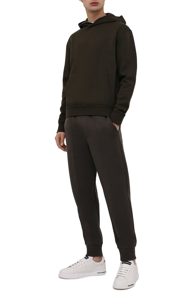 Джоггеры из шерсти и хлопка ZEGNA, арт. UZ564/TR0, фото 2
