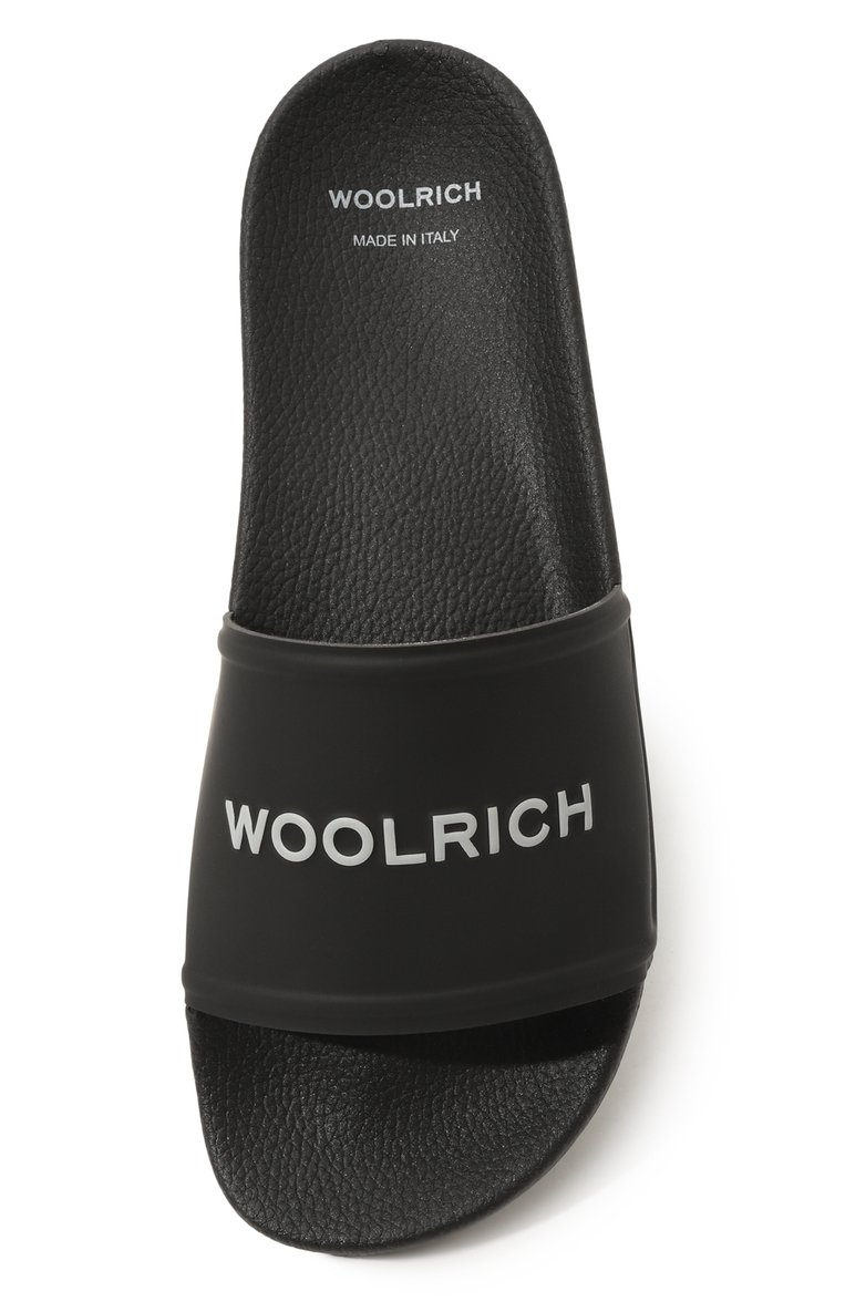 Мужские шлепанцы WOOLRICH черного цвета, арт. WFM241.080.1500 | Фото 6 (Материал сплава: Проставлено; Материал внутренний: Текстиль, Резина; Нос: Не проставлено; Материал внешний: Резина)