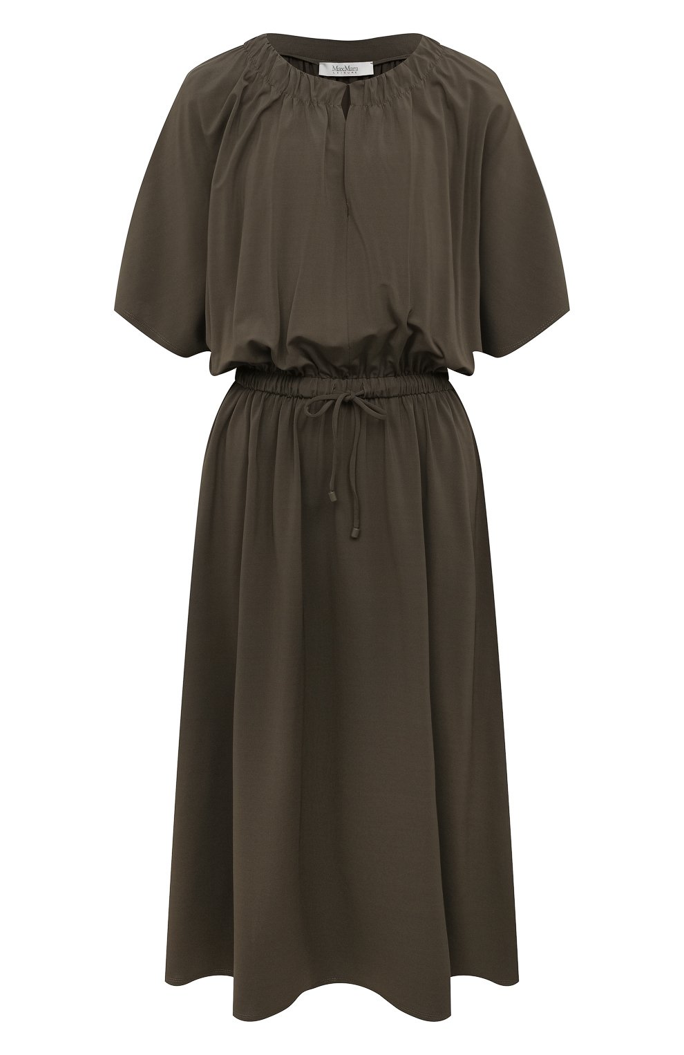 Платье из вискозы WEEKEND MAX MARA хаки цвета по цене 51450 руб., арт. REIMS 36210226, фото 1 Платье из вискозы WEEKEND MAX MARA, арт. REIMS 36210226, фото 1