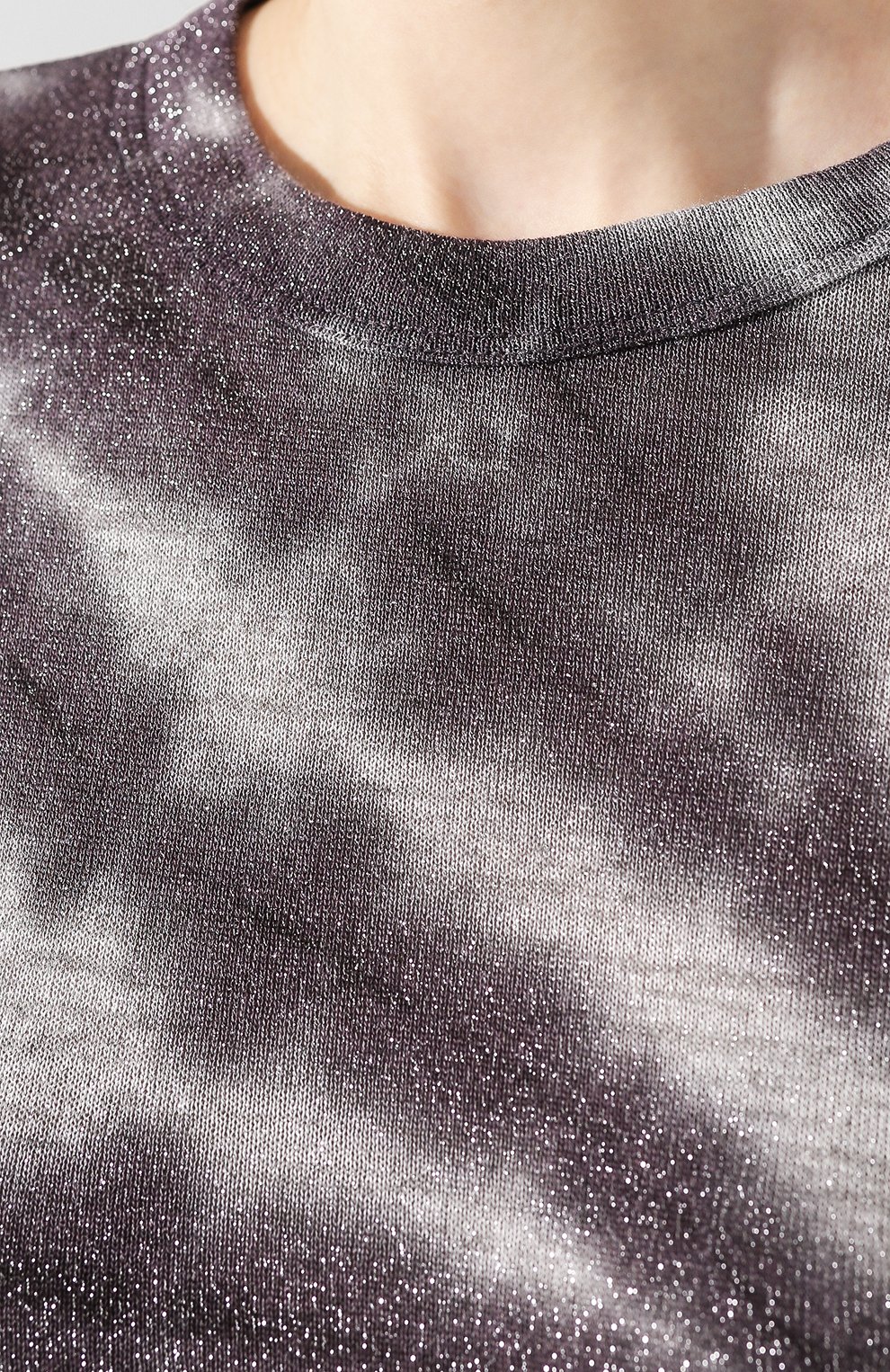 Футболка из вискозы RTA светло-серого цвета по цене 19800 руб., арт. WH9419-7093MTTD, фото 5 Футболка из вискозы RTA, арт. WH9419-7093MTTD, фото 5