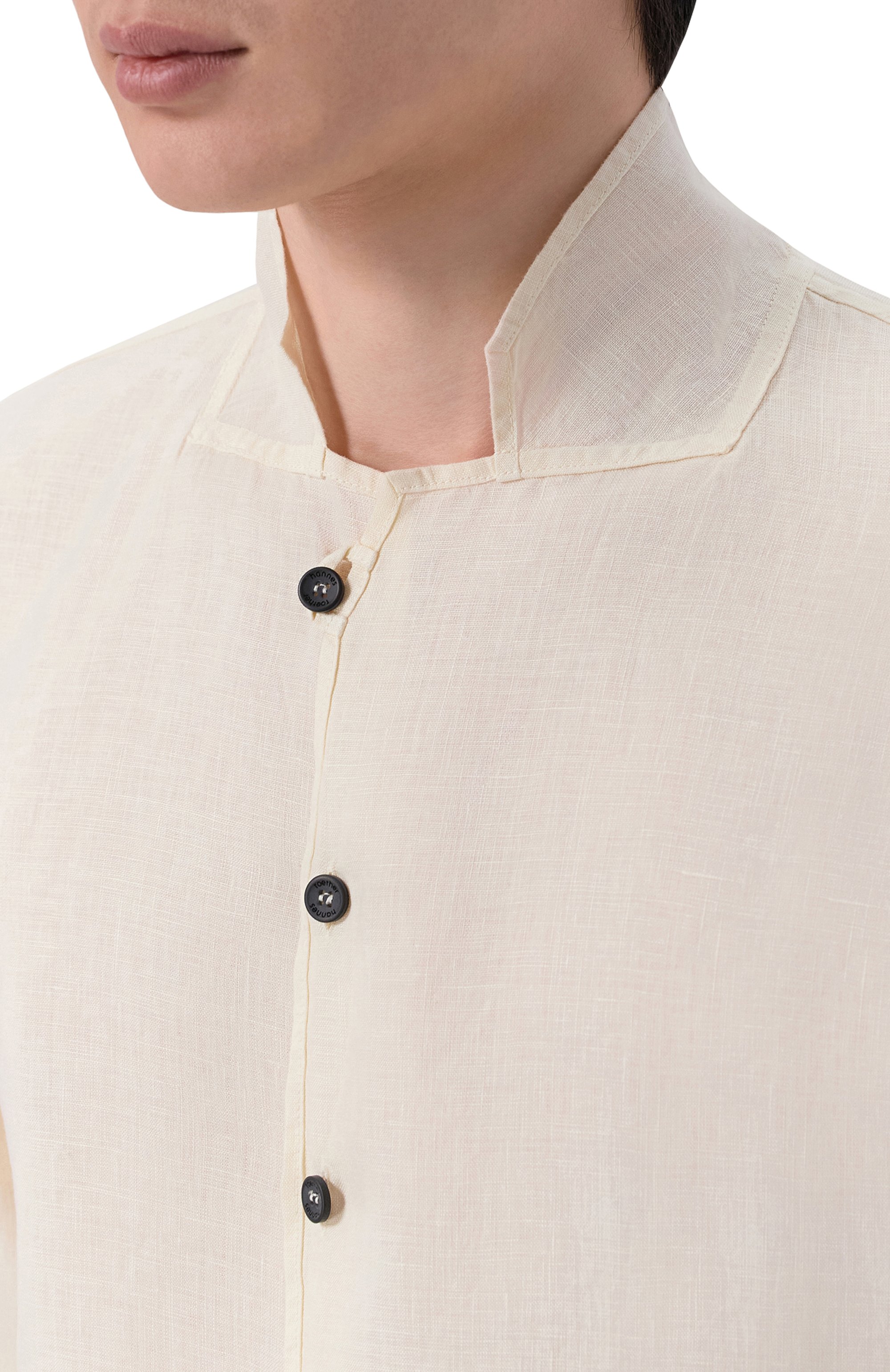 Льняная рубашка HANNES ROETHER, арт. ES29RA.601, фото 5