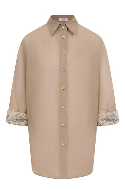 Хлопковая рубашка BRUNELLO CUCINELLI, арт. MH911RH616, фото 1