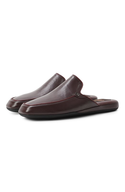 Кожаные домашние туфли Aldo Brue PCU.39906-NANA Бордовый PCU.39906-NANA