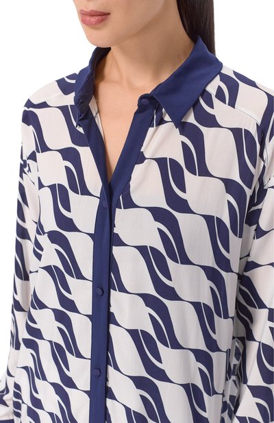 Туника из вискозы LISE CHARMEL синего цвета по цене 47050 руб., арт. ASB2196, фото 5 Туника из вискозы LISE CHARMEL, арт. ASB2196, фото 5