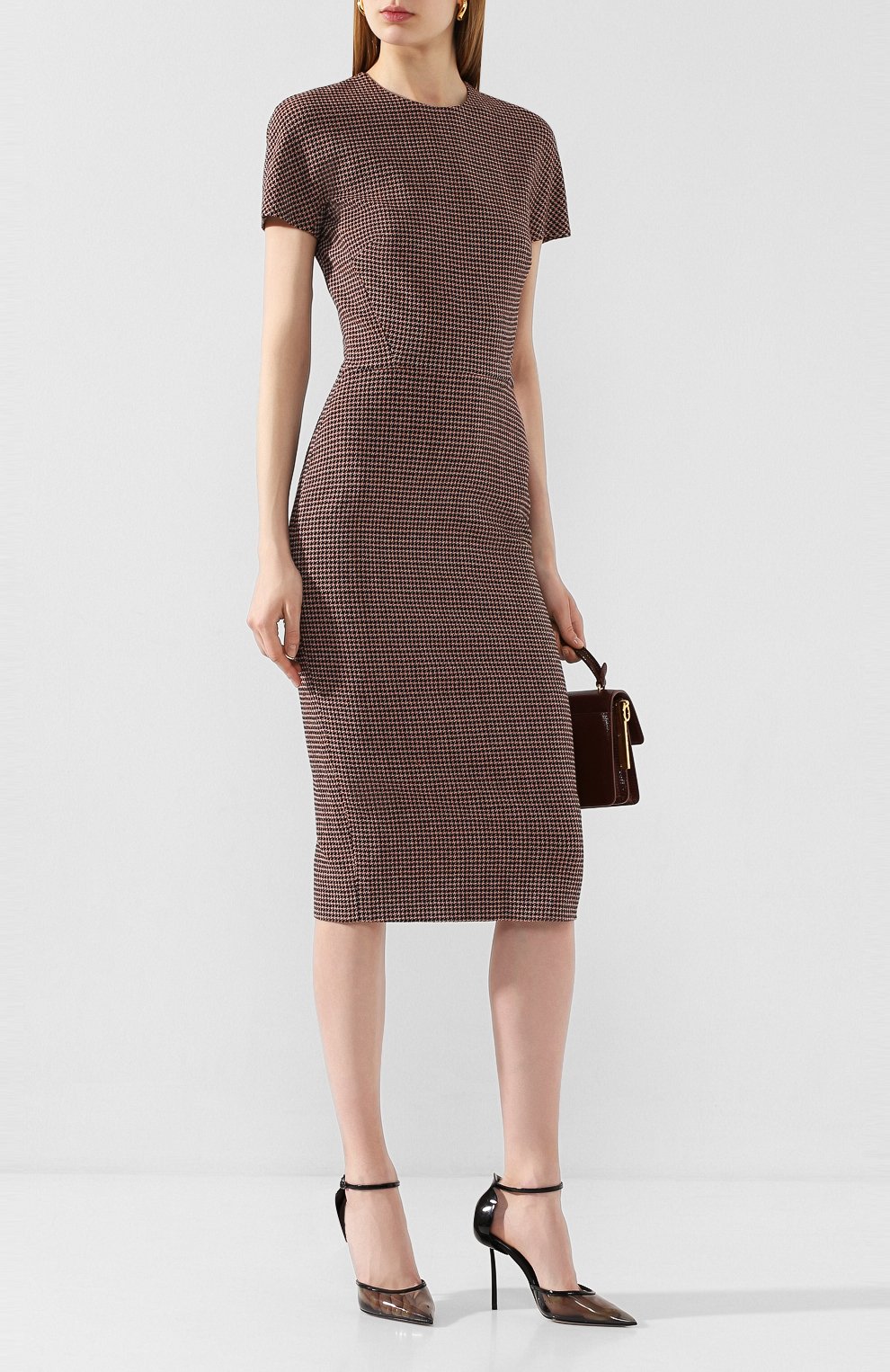 Платье из смеси вискозы и шерсти VICTORIA BECKHAM, арт. 1220WDR001356B, фото 2