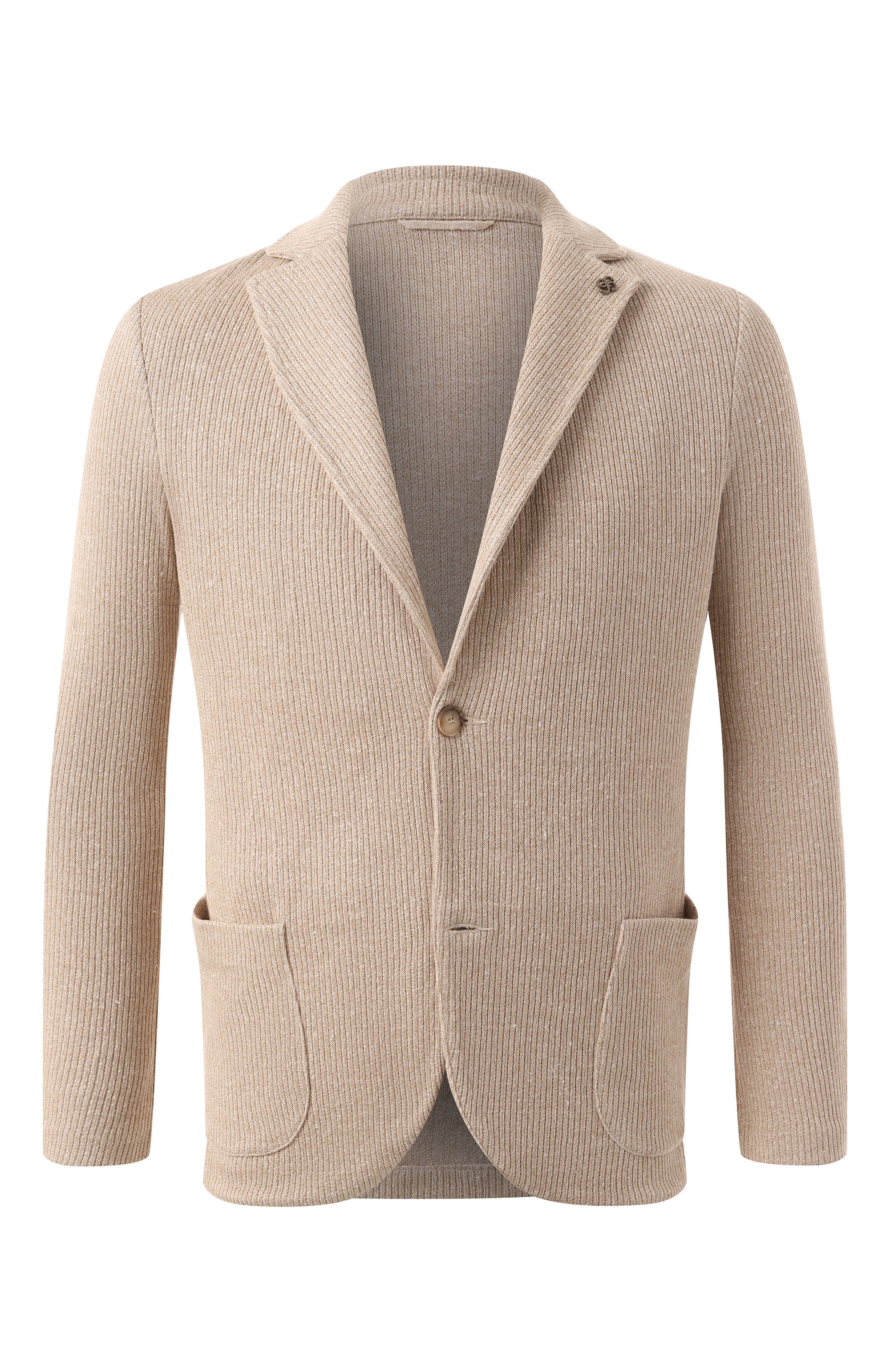 Пиджак изо льна и хлопка GRAN SASSO бежевого цвета по цене 66450 руб., арт. 57156/18652, фото 1 Пиджак изо льна и хлопка GRAN SASSO, арт. 57156/18652, фото 1