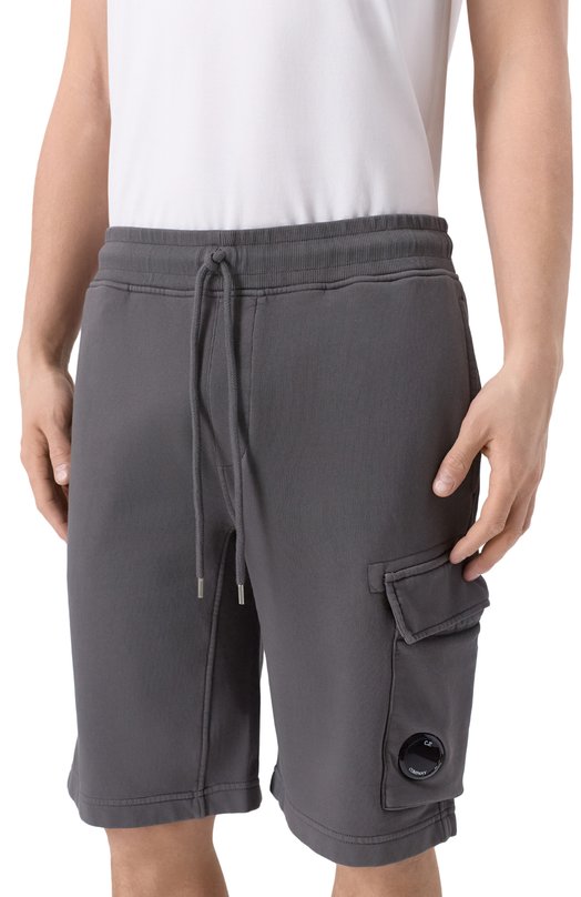 Хлопковые шорты C.P. Company 20CMSB741A/110044R Серый  20CMSB741A/110044R Фото 3