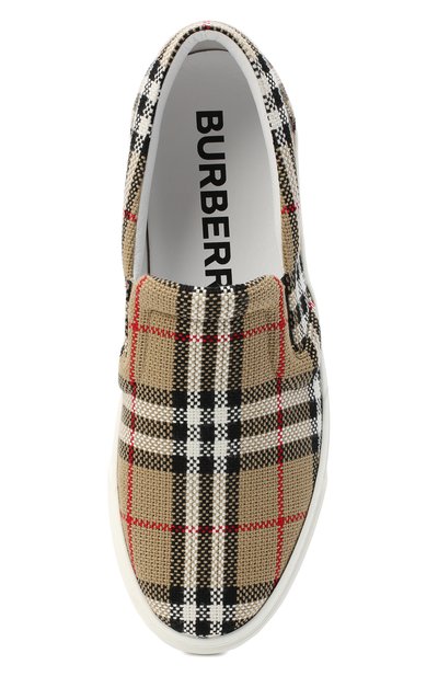 Текстильные слипоны BURBERRY, арт. 8032192, фото 5