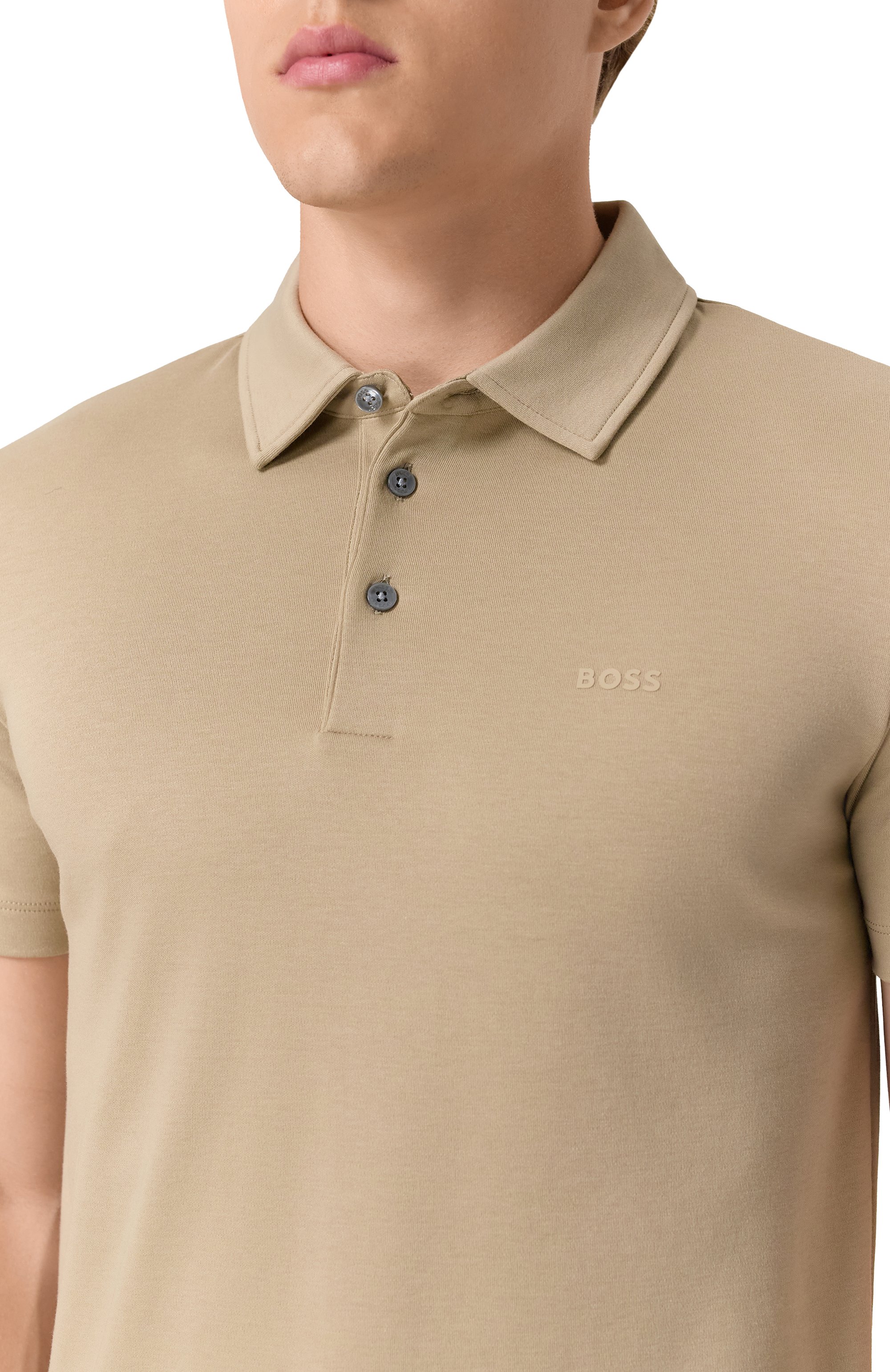 Хлопковое поло BOSS, арт. 50471335, фото 5