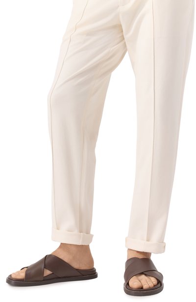 Кожаные шлепанцы PAUL&SHARK, арт. 25418010, фото 3