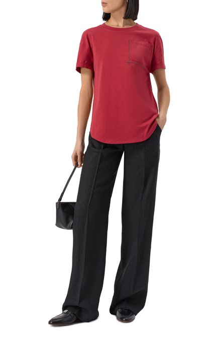Женские льняные брюки KITON, арт. D48122H0800412
