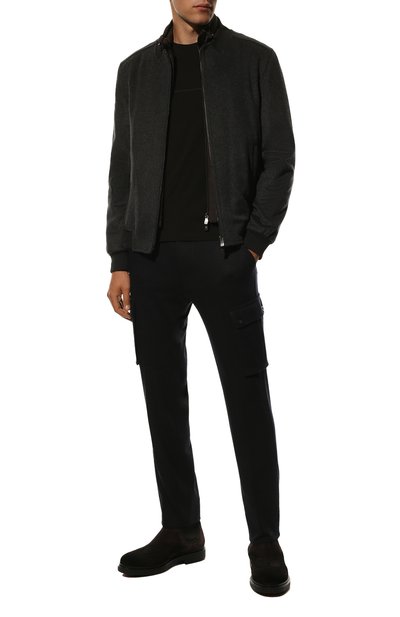 Хлопковая футболка CORNELIANI черного цвета по цене 18850 руб., арт. 90G574-2825031/00, фото 2 Хлопковая футболка CORNELIANI, арт. 90G574-2825031/00, фото 2