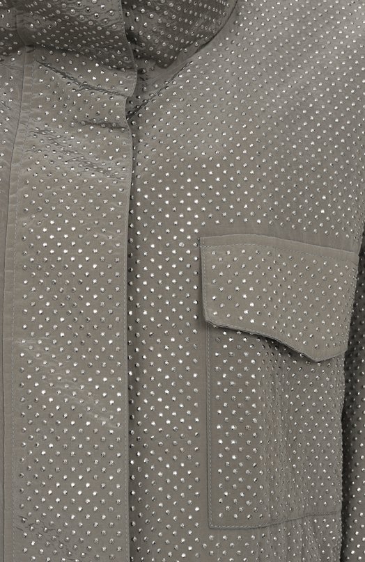 Парка с отделкой стразами Pinko 104598/A2BW Серый  104598/A2BW Фото 6