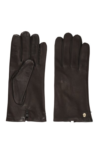 Кожаные перчатки ROECKL темно-коричневого цвета по цене 18850 руб., арт. 11011-304, фото 2 Кожаные перчатки ROECKL, арт. 11011-304, фото 2