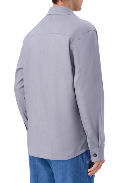 Рубашка из лиоцелла и хлопка CANALI, арт. 31019/AV04338, фото 4