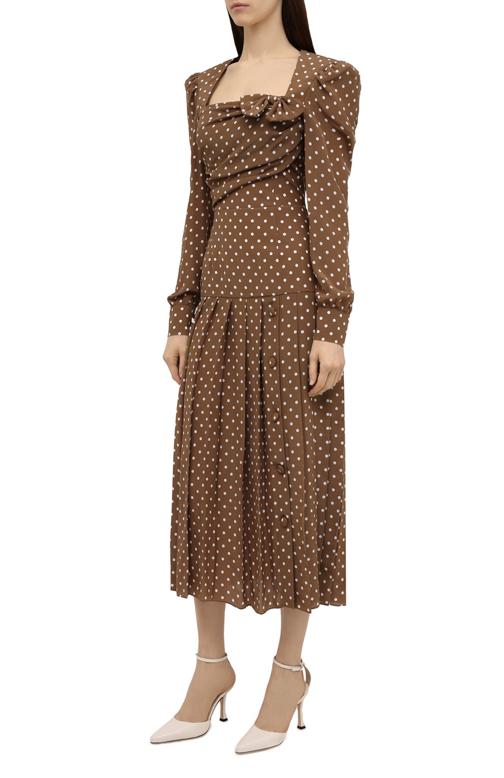 Шелковое платье ALESSANDRA RICH, арт. FAB2361-F3132,  фото 3