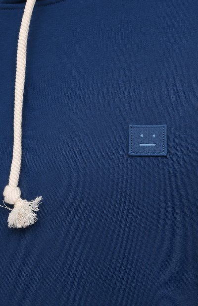 Хлопковое худи ACNE STUDIOS синего цвета по цене 34050 руб., арт. CI0009/M, фото 5 Хлопковое худи ACNE STUDIOS, арт. CI0009/M, фото 5