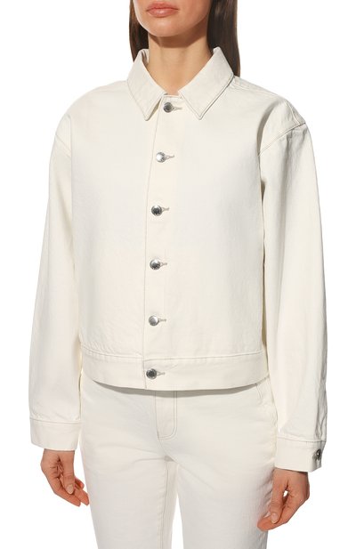 Джинсовая куртка ALEXANDER WANG молочного цвета по цене 71550 руб., арт. 4DC2222084, фото 3 Джинсовая куртка ALEXANDER WANG, арт. 4DC2222084, фото 3