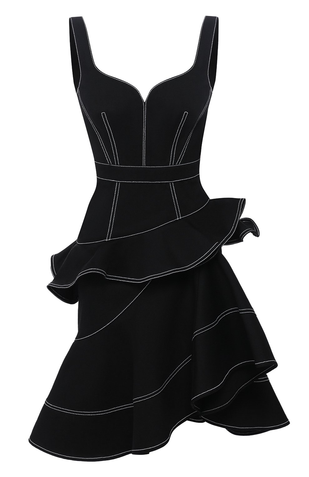 Хлопковое платье ALEXANDER MCQUEEN, арт. 606774/QMAAM, фото 1