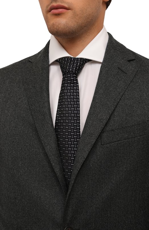 Шелковый галстук Giorgio Armani 360054/4F921 Чёрный  360054/4F921 Фото 2