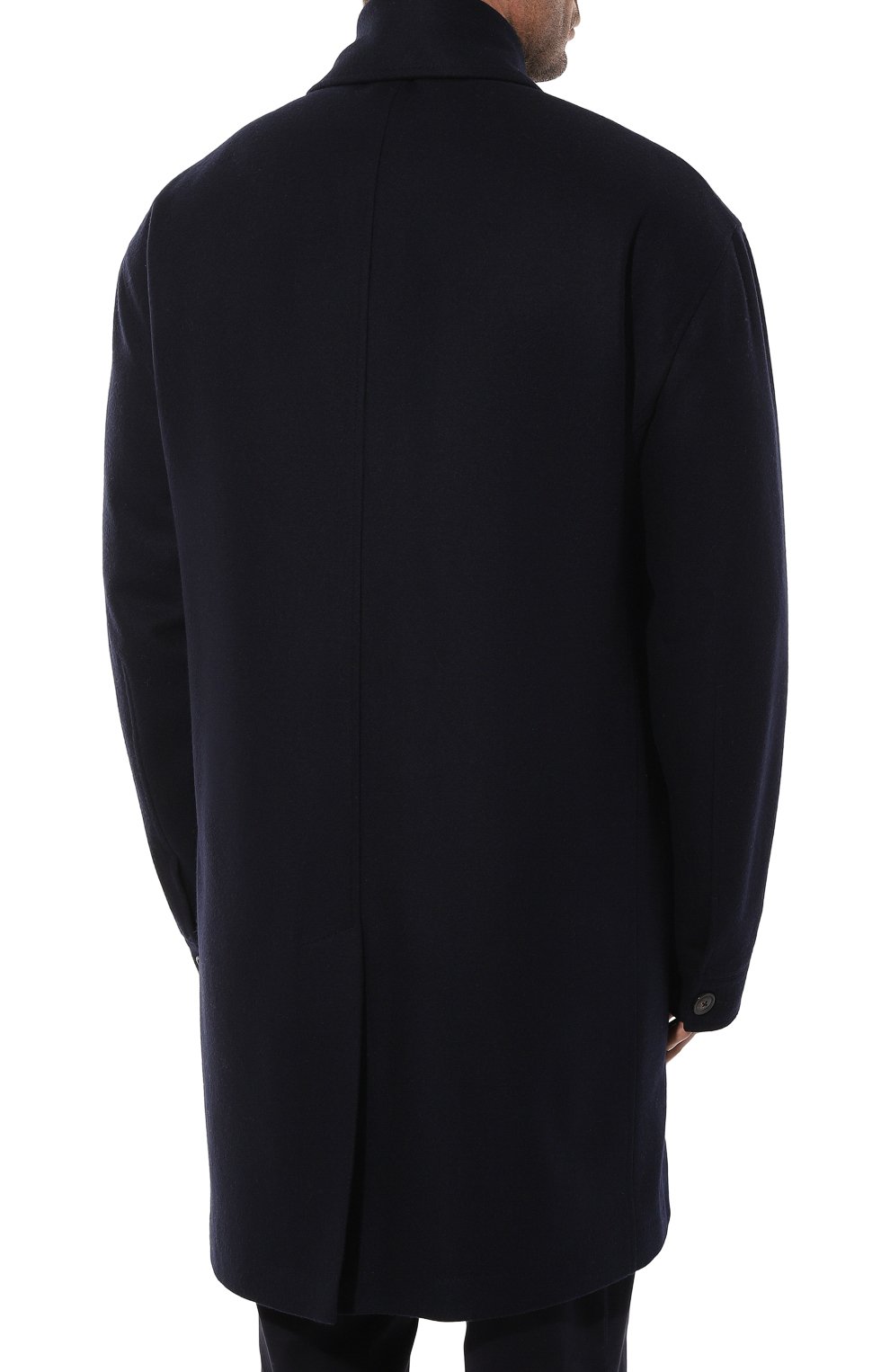 Пальто из шерсти и кашемира CORTIGIANI темно-синего цвета по цене 494000 руб., арт. 1AG637, фото 4 Пальто из шерсти и кашемира CORTIGIANI, арт. 1AG637, фото 4
