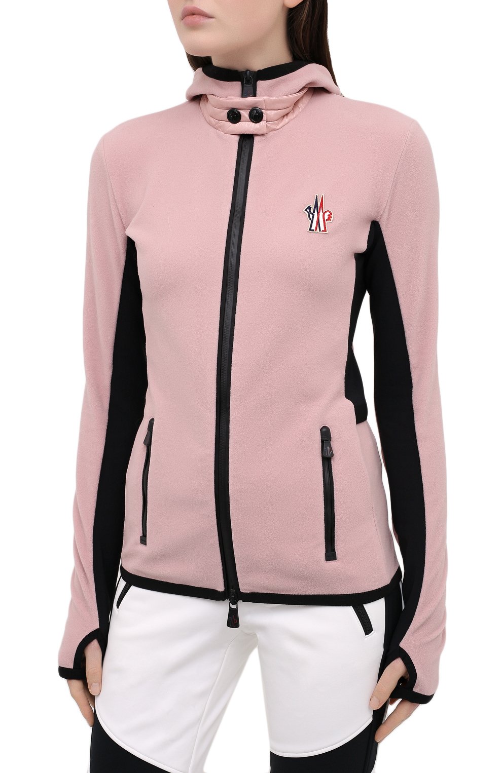 Кардиган MONCLER розового цвета по цене 63000 руб., арт. F2-098-8G710-00-80093, фото 3 Кардиган MONCLER, арт. F2-098-8G710-00-80093, фото 3