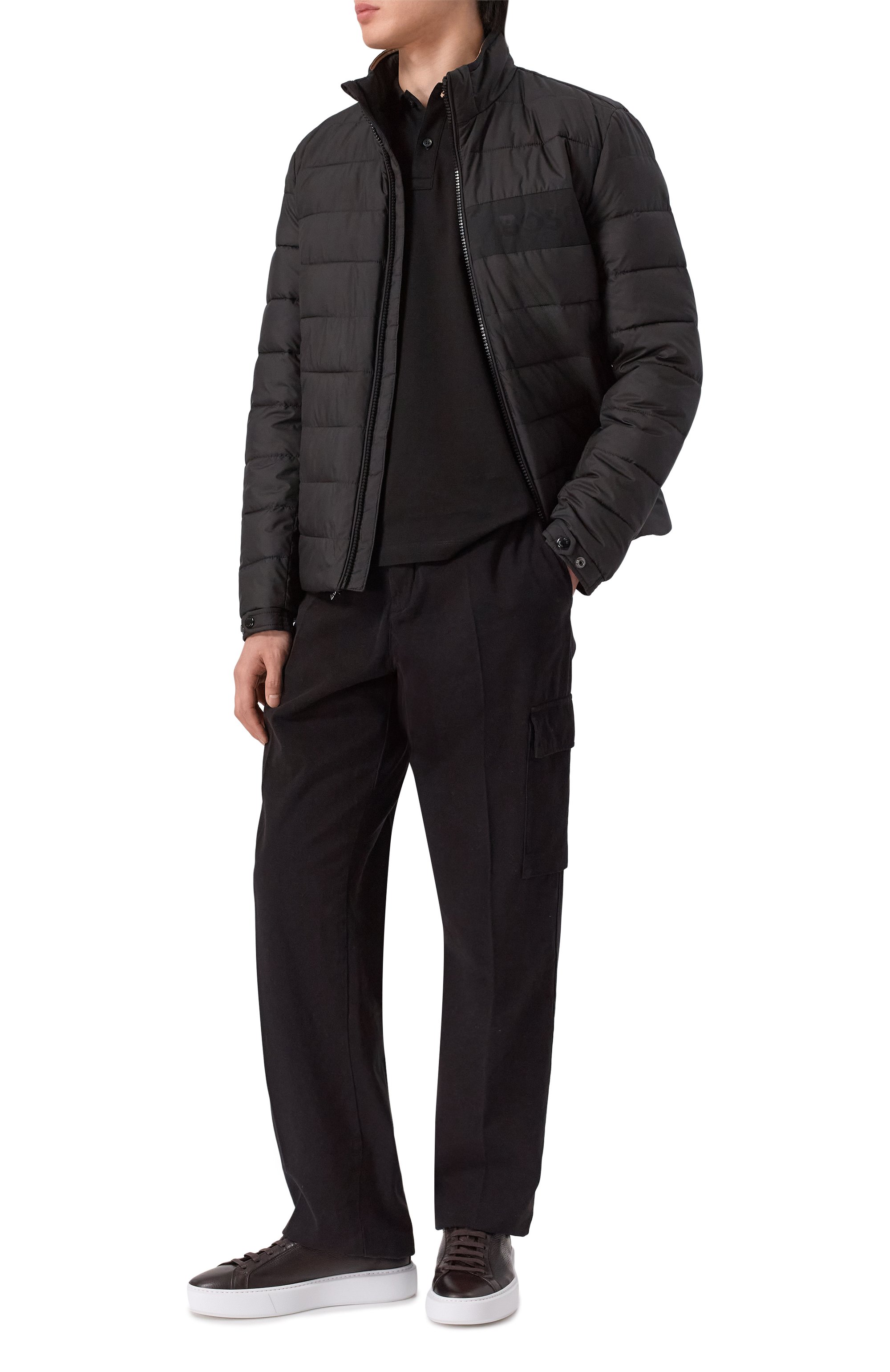 Хлопковое поло PAUL&SHARK черного цвета по цене 21400 руб., арт. 99311003, фото 2 Хлопковое поло PAUL&SHARK, арт. 99311003, фото 2