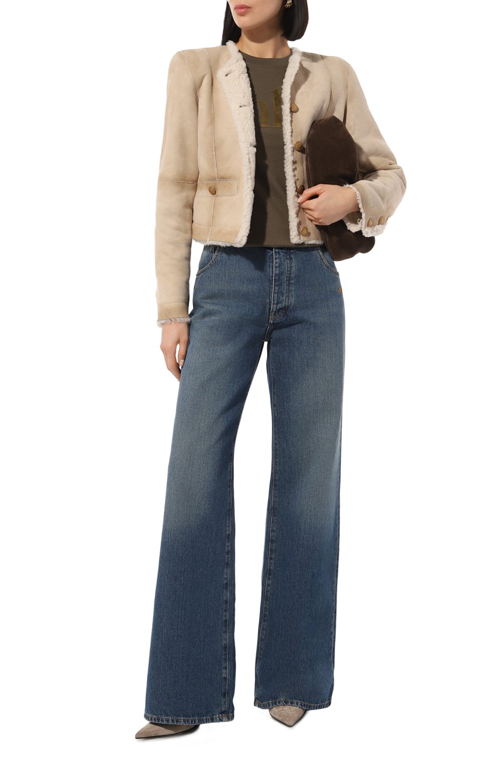 Хлопковая футболка CHLOÉ, арт. CHC24WJH03184, фото 2