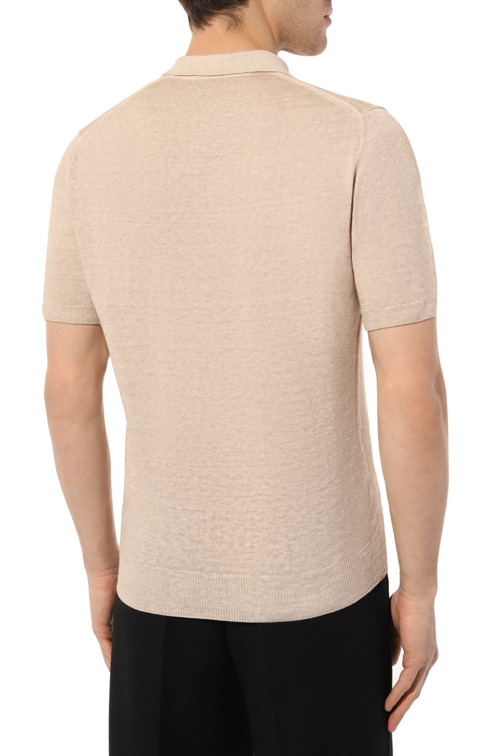 Льняное поло 120% LINO, арт. 31ALIM39BL/000G266/S00, фото 4