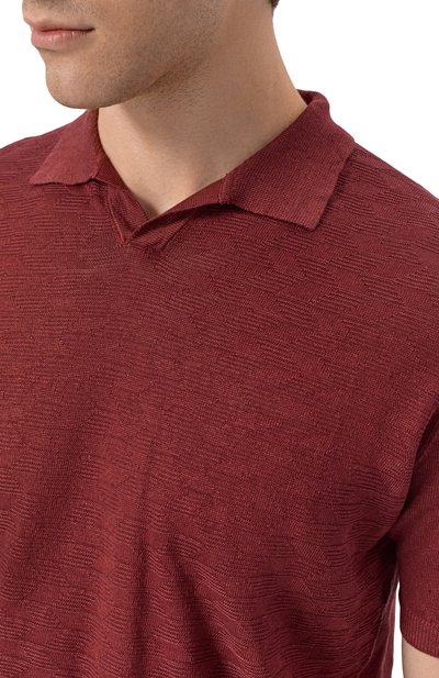 Льняное поло CORNELIANI, арт. 27M570/2725135, фото 5