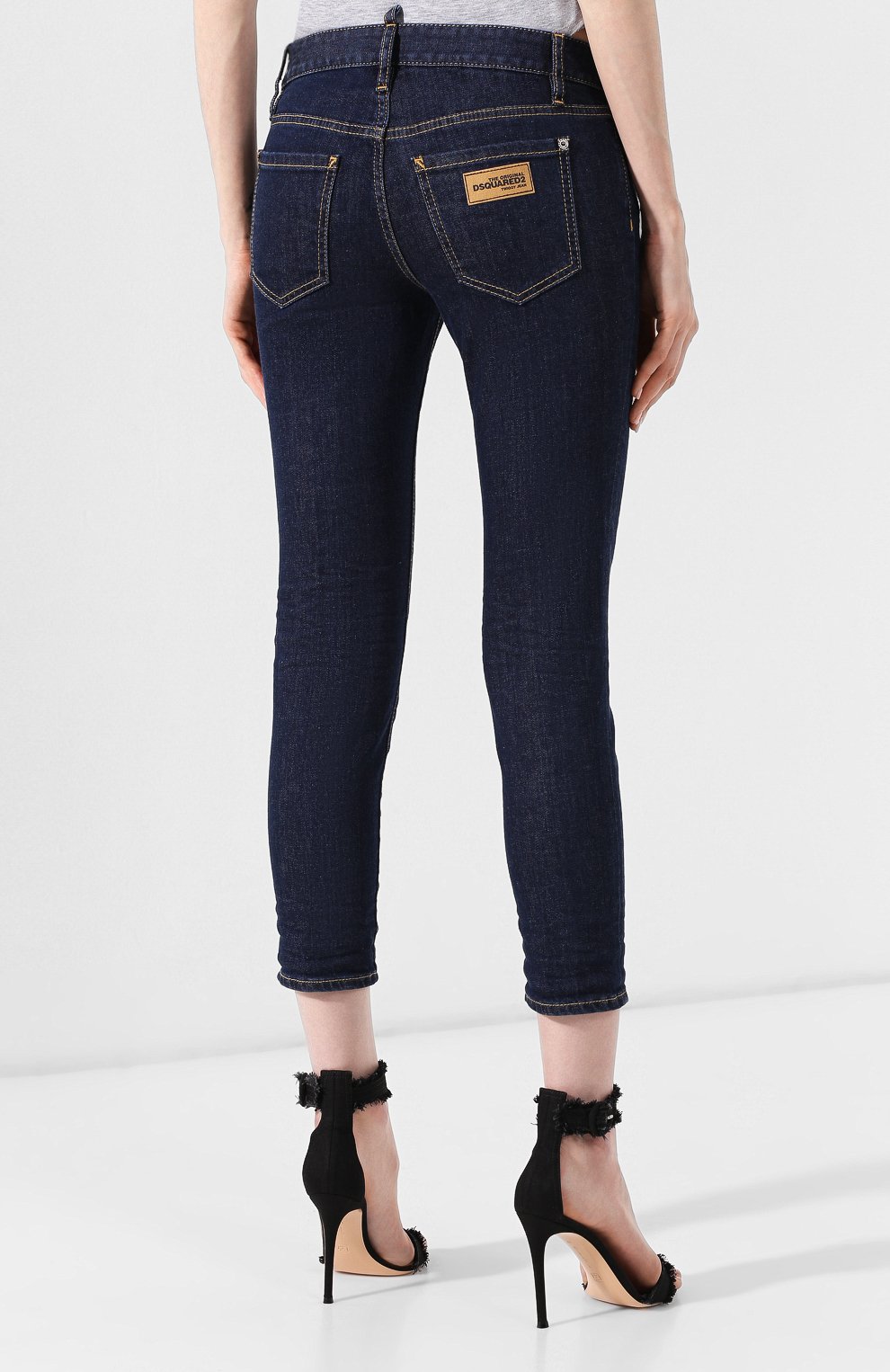Джинсы DSQUARED2 темно-синего цвета по цене 39500 руб., арт. S75LB0212/S30595, фото 4 Джинсы DSQUARED2, арт. S75LB0212/S30595, фото 4