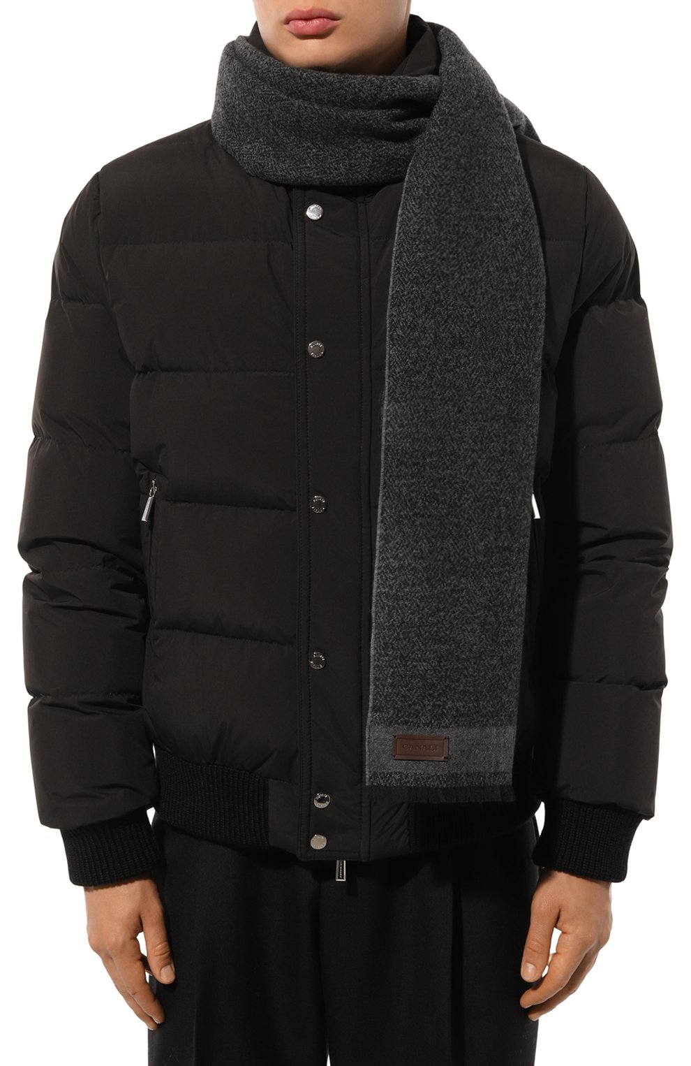 Шарф из шерсти и шелка CANALI, арт. 06/TF00291, фото 2