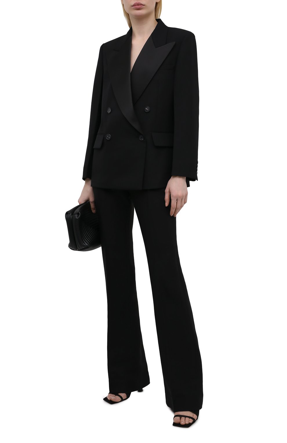 Шерстяной жакет VICTORIA BECKHAM черного цвета по цене 175000 руб., арт. 1221WJK002491A, фото 2 Шерстяной жакет VICTORIA BECKHAM, арт. 1221WJK002491A, фото 2