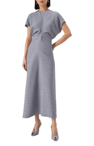 Платье из вискозы TOTEME, арт. 243-WRD1103-FB0199, фото 3