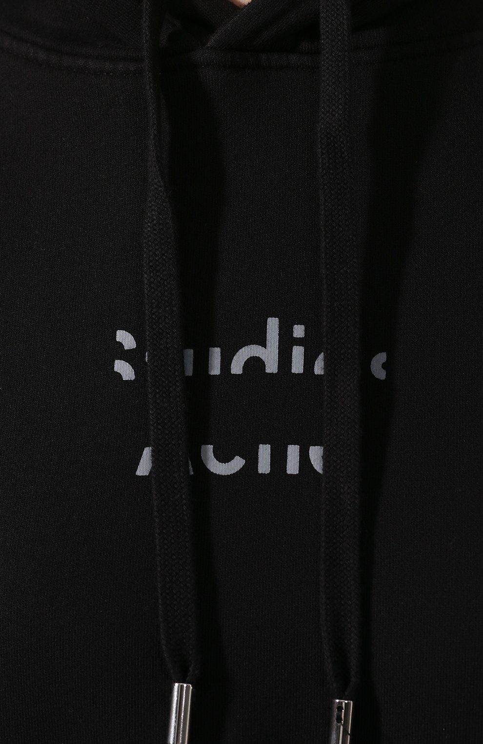 Хлопковое худи ACNE STUDIOS черного цвета по цене 25250 руб., арт. AI0037, фото 5 Хлопковое худи ACNE STUDIOS, арт. AI0037, фото 5
