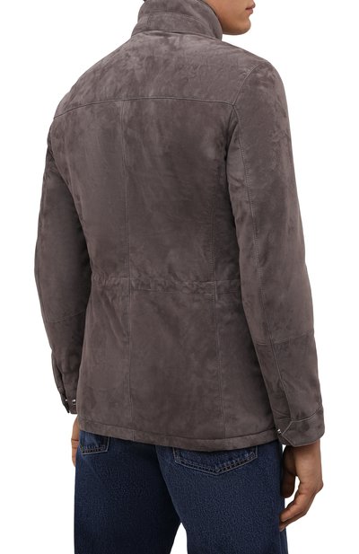 Замшевая куртка с меховой отделкой ANDREA CAMPAGNA, арт. A3T144/5603, фото 4