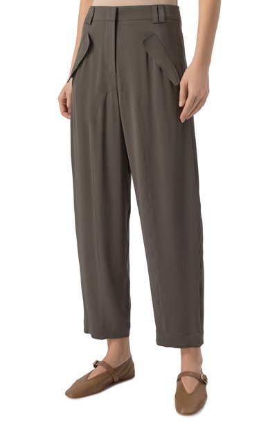 Шелковые брюки GIORGIO ARMANI, арт. GW000627/TE10814, фото 3