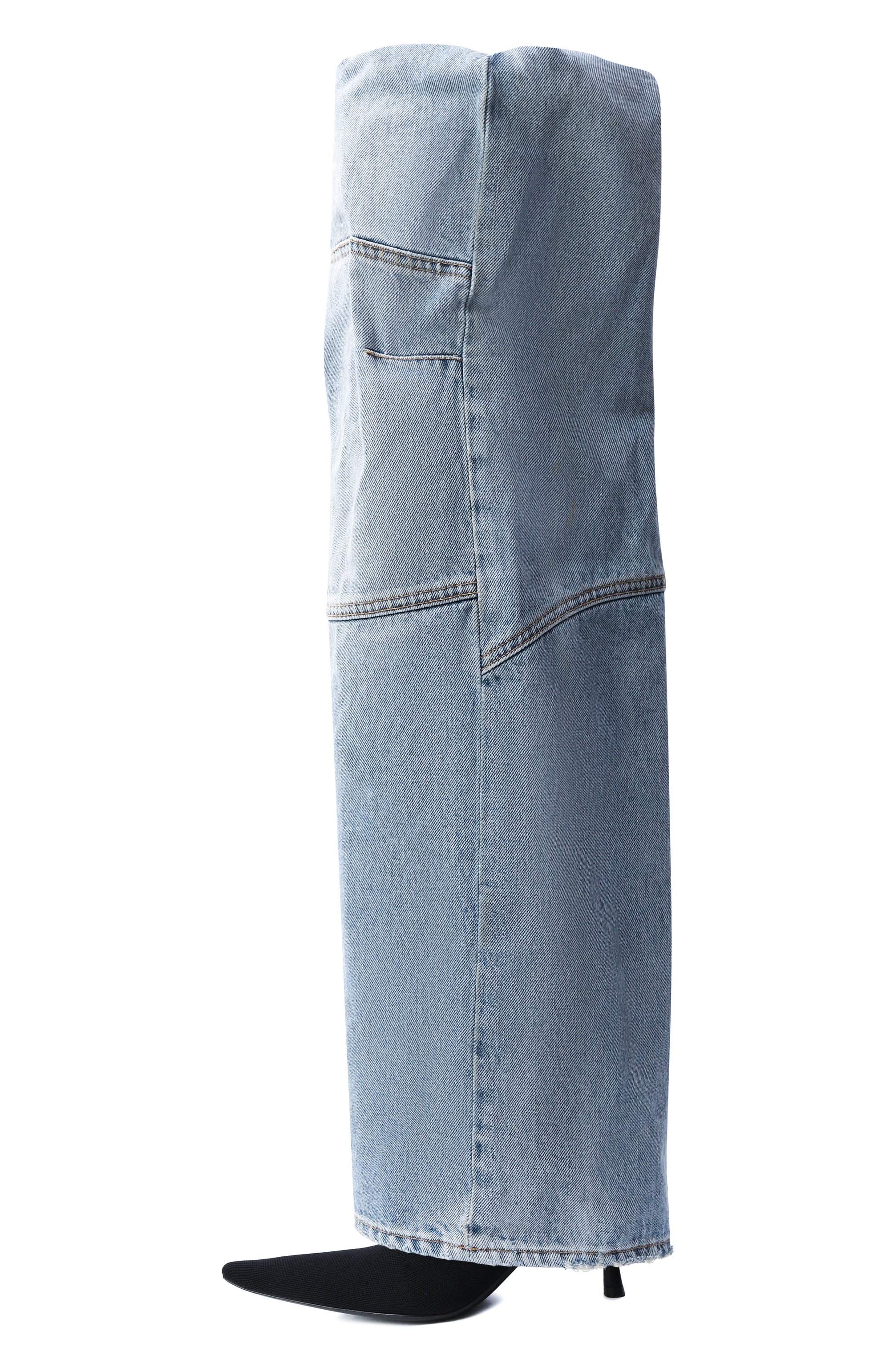 Текстильные ботфорты new flex 90 BALENCIAGA, арт. 833570/W1371, фото 4