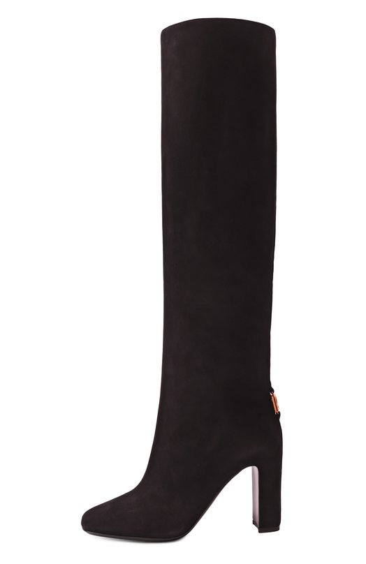 Замшевые сапоги Jackie New 90 Dolce & Gabbana CU1218/A1275 Чёрный  CU1218/A1275 Фото 4