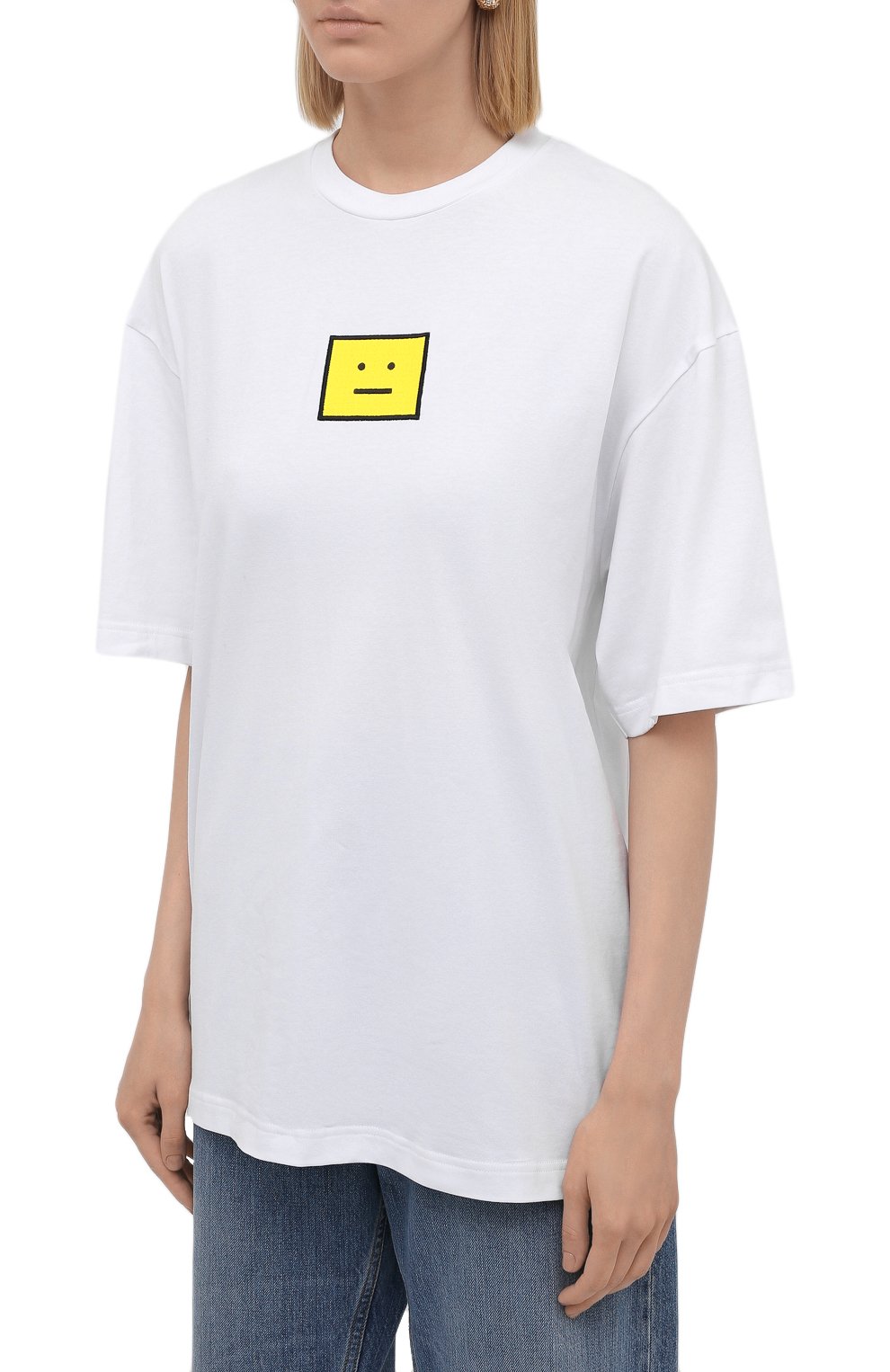 Хлопковая футболка ACNE STUDIOS, арт. CL0101/W, фото 3