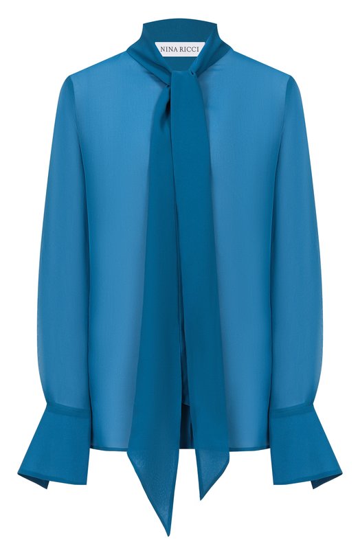 Шелковая блузка Nina Ricci 26PCT0001/SE1417 Синий 26PCT0001/SE1417