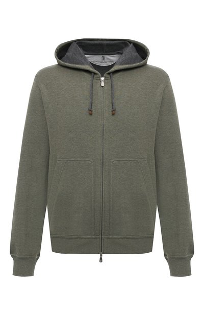 Хлопковая толстовка BRUNELLO CUCINELLI, арт. M0T319069G, фото 1