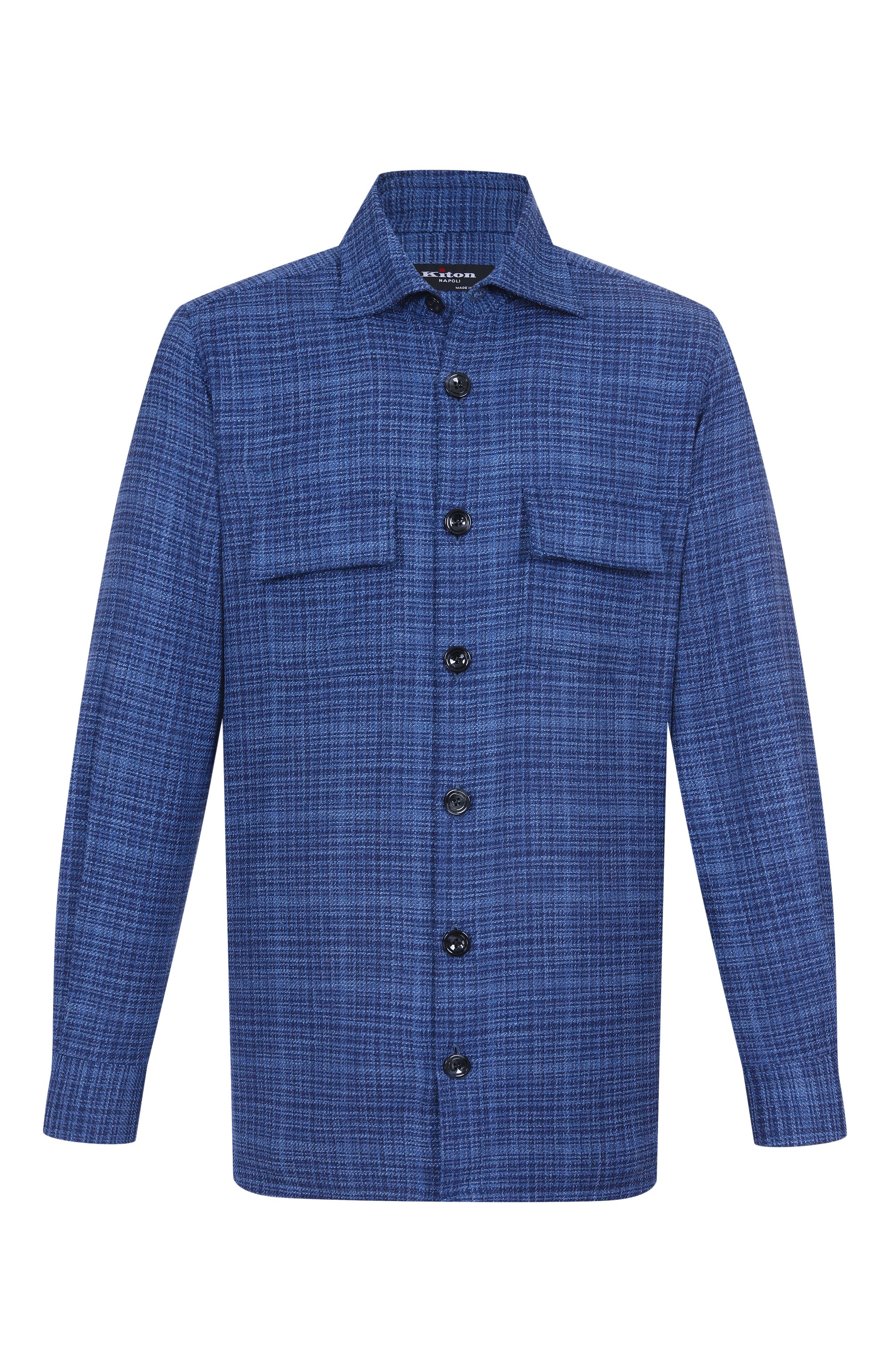 Рубашка из шерсти и шелка KITON, арт. UMC016K0617E14, фото 1