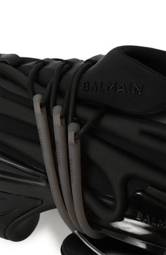 Женские комбинированные кроссовки unicorn BALMAIN черного цвета, арт. BN1VF724/KNSC | Фото 7 (Материал внешний: Текстиль; Драгоценные камни: Проставлено; Подошва: Платформа; Материал внутренний: Текстиль; Материал сплава: Проставлено; Материал утеплителя: Без утеплителя; Стили: Гранж; Кросс-КТ: Низкие)