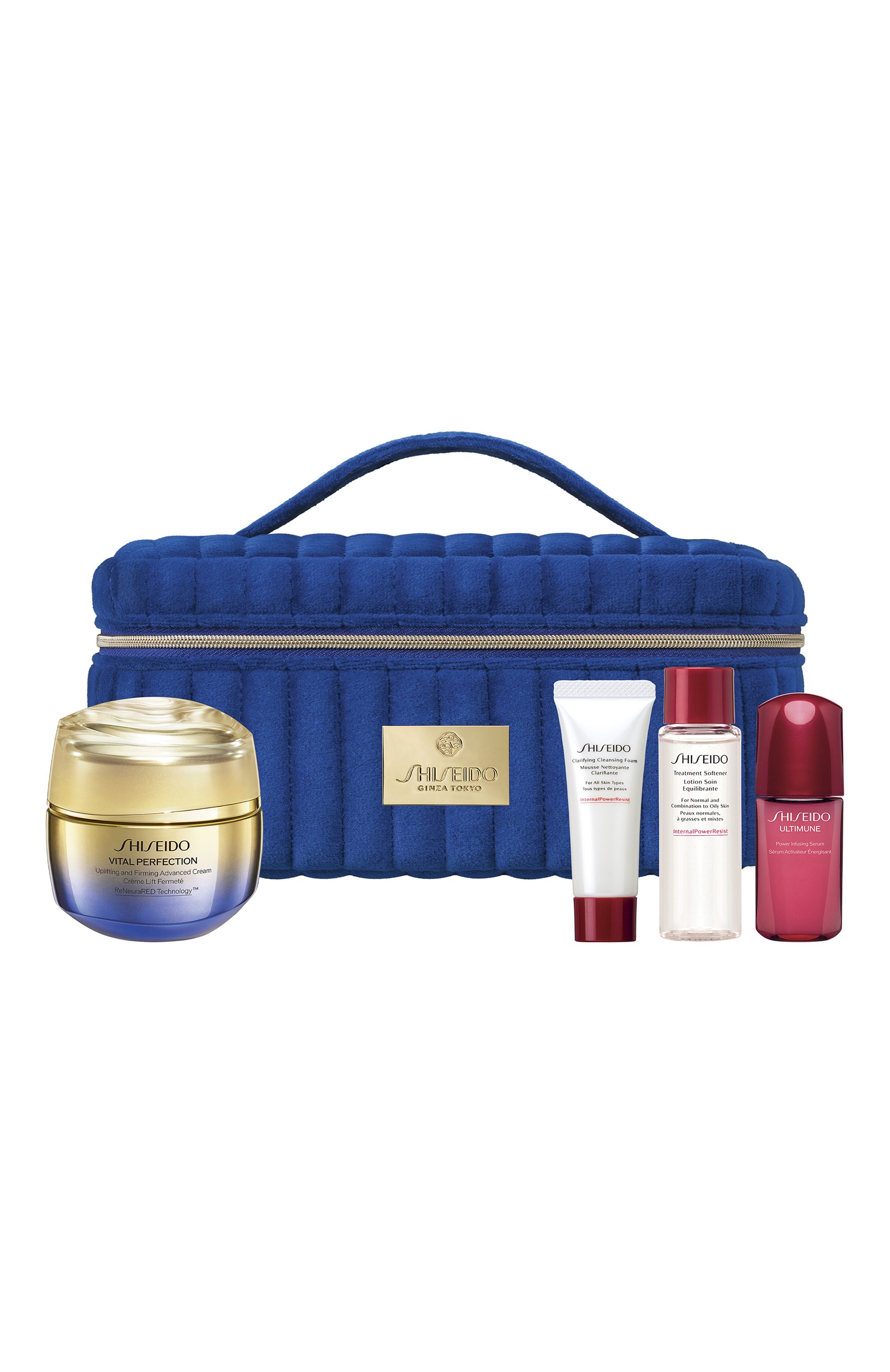 Набор vital perfection advanced в косметичке (50+15+30+10ml) SHISEIDO бесцветного цвета по цене 16400 руб., арт. SE4286SH, фото 3 Набор vital perfection advanced в косметичке (50+15+30+10ml) SHISEIDO, арт. SE4286SH, фото 3