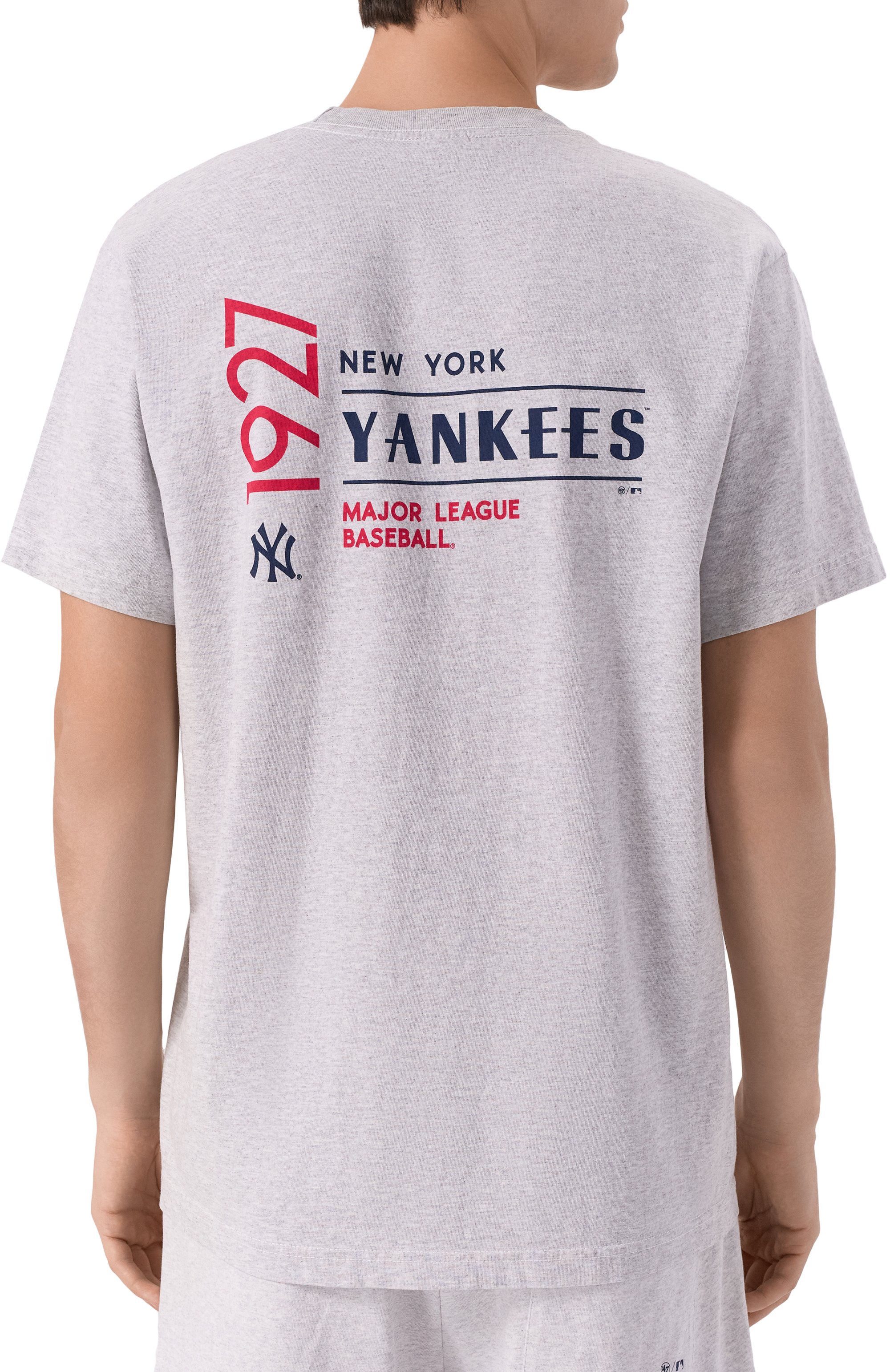 Хлопковая футболка sporty & rich x '47 & the new york yankees SPORTY AND RICH, арт. T0043623633GY03, фото 4