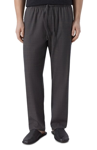 Домашние брюки из хлопка и шерсти ZIMMERLI коричневого цвета по цене 28350 руб., арт. 4600-75180, фото 3 Домашние брюки из хлопка и шерсти ZIMMERLI, арт. 4600-75180, фото 3