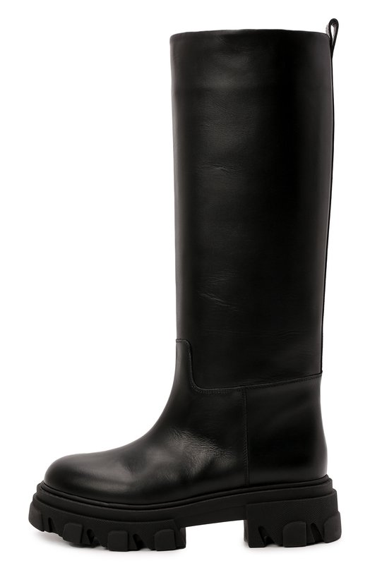 Кожаные сапоги Perni Gia Couture Чёрный, фото 4